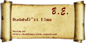 Budaházi Elma névjegykártya